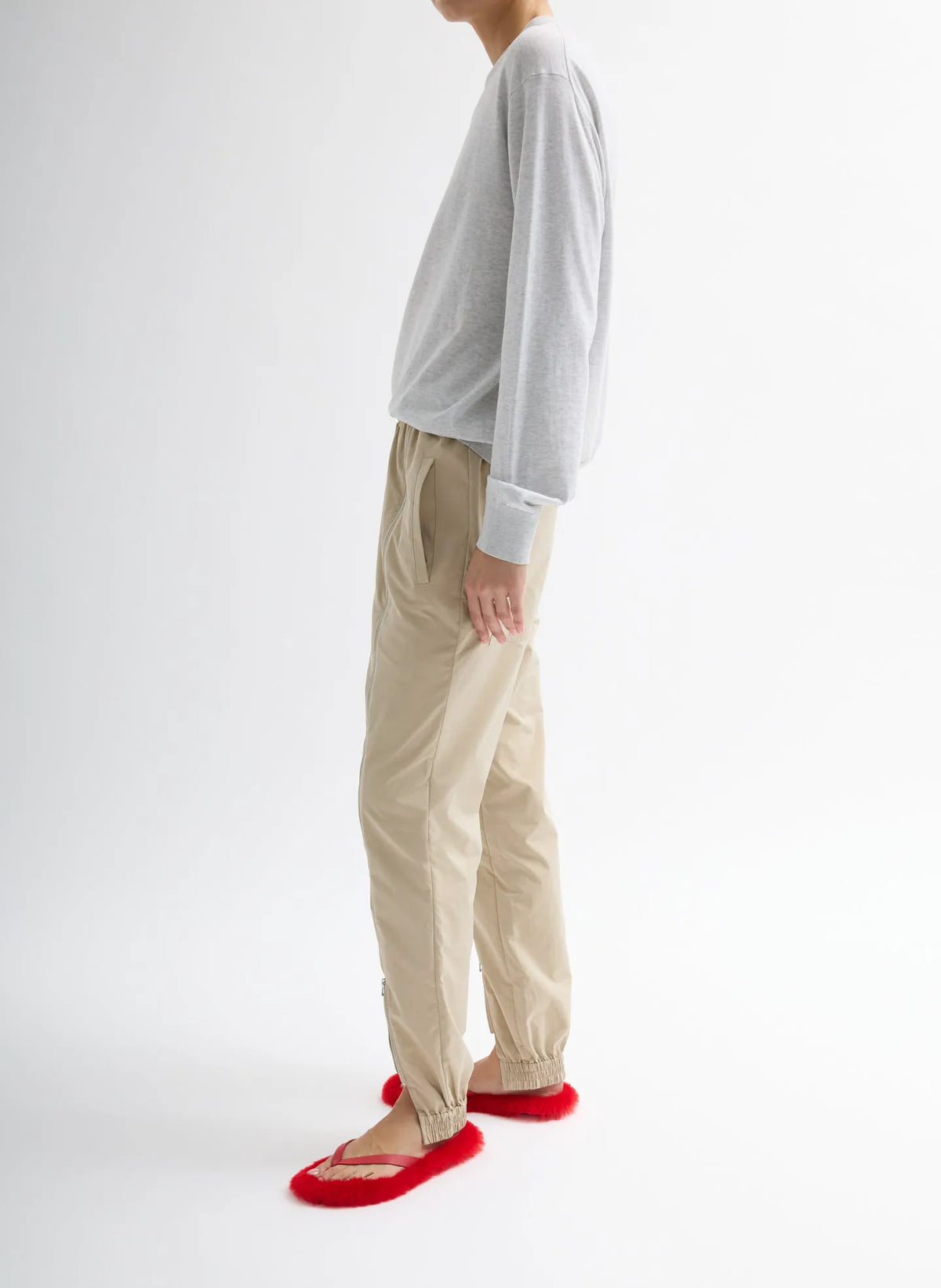Nylon Zipper Jogger
