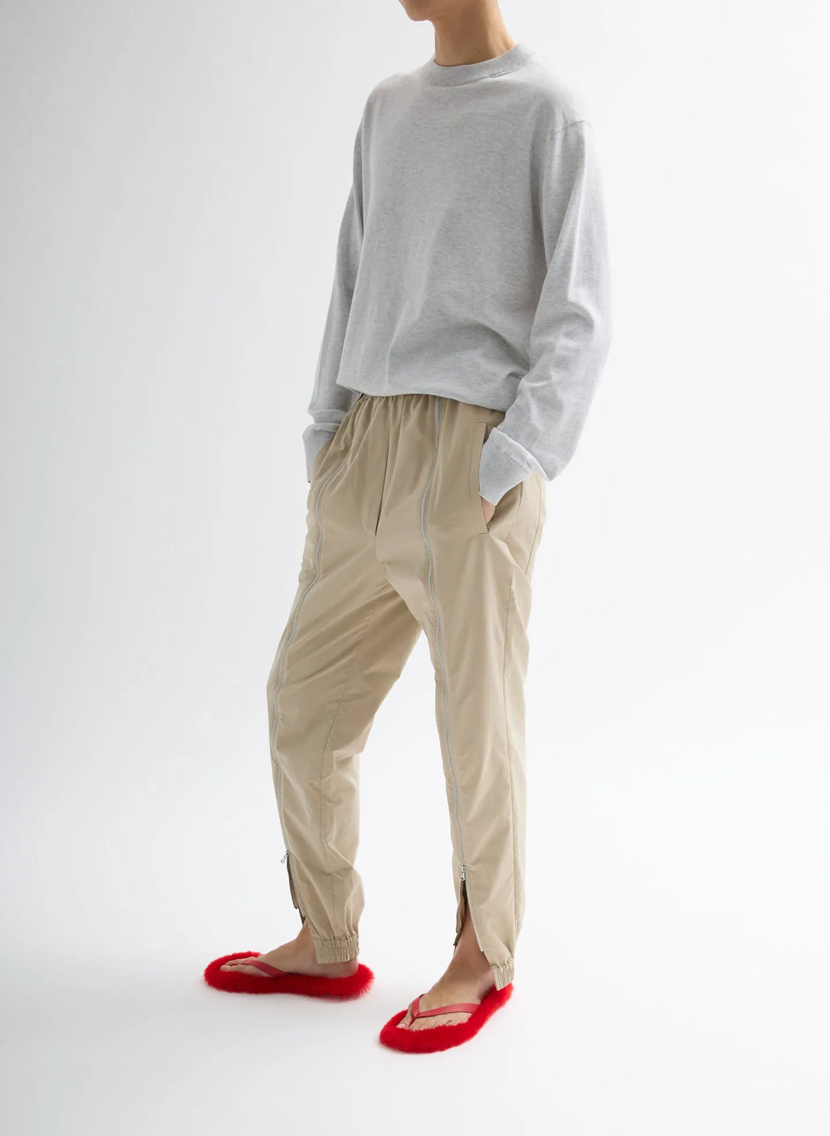 Nylon Zipper Jogger