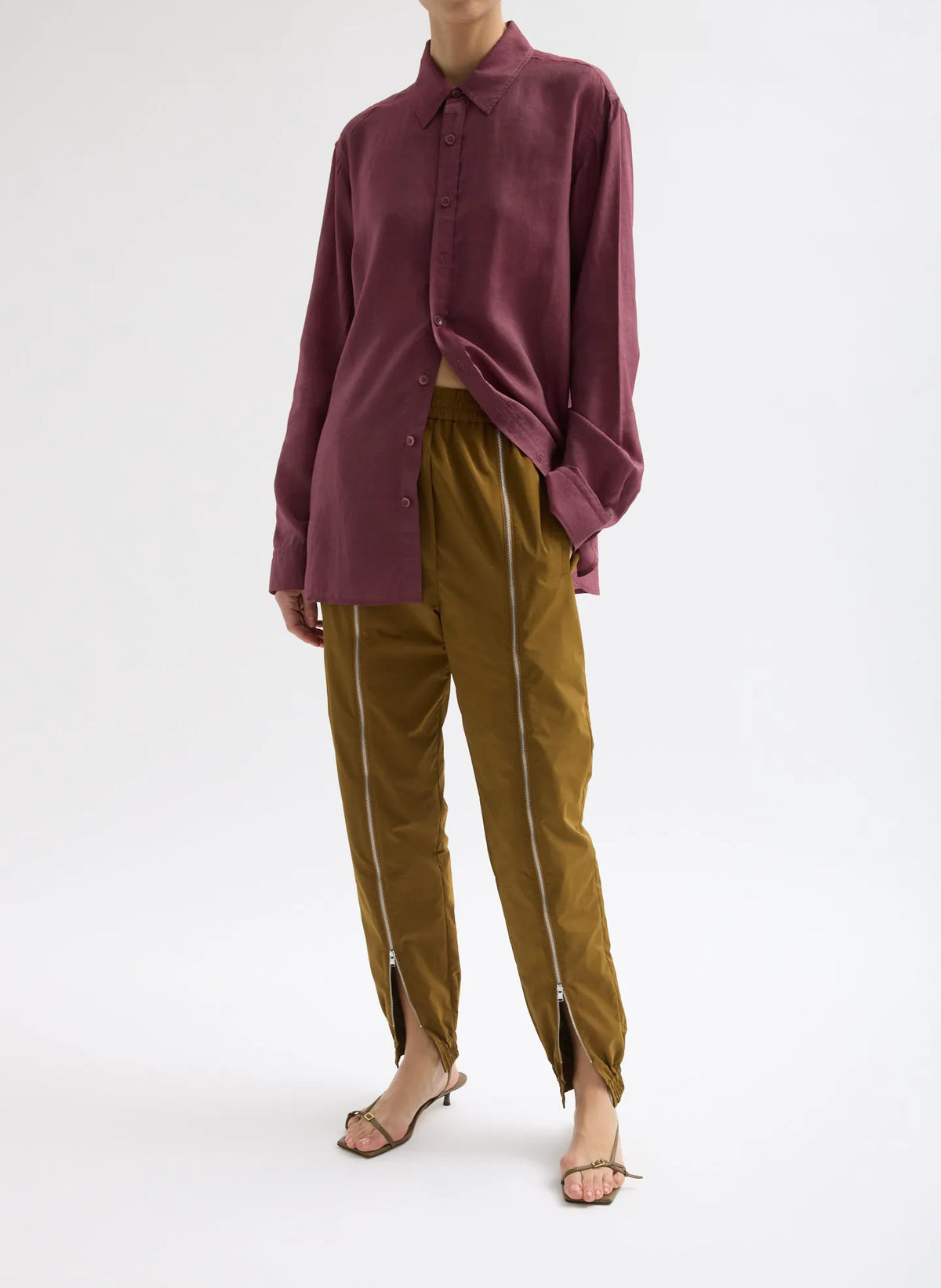 Nylon Zipper Jogger