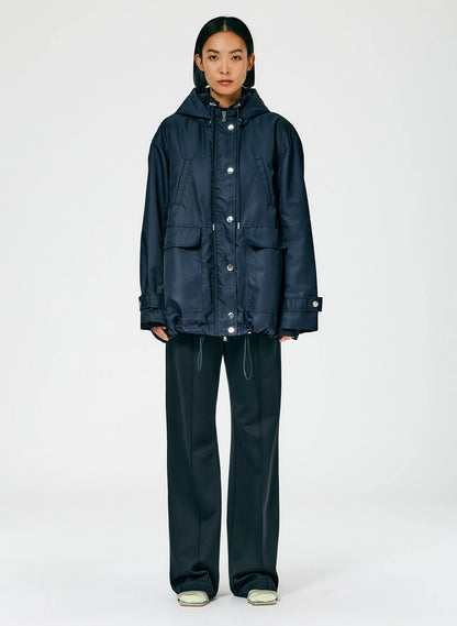 Eco Nylon Anorak with Removable Hood