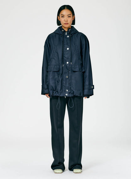 Eco Nylon Anorak with Removable Hood