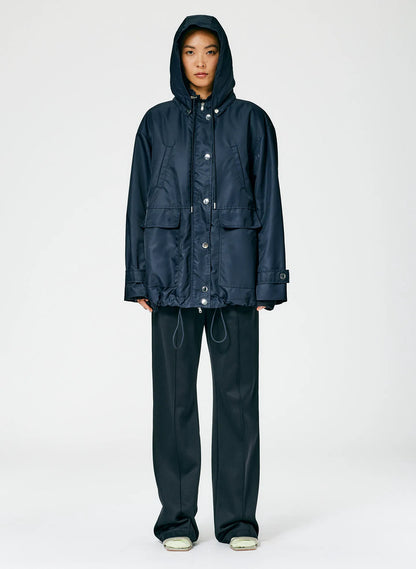 Eco Nylon Anorak with Removable Hood