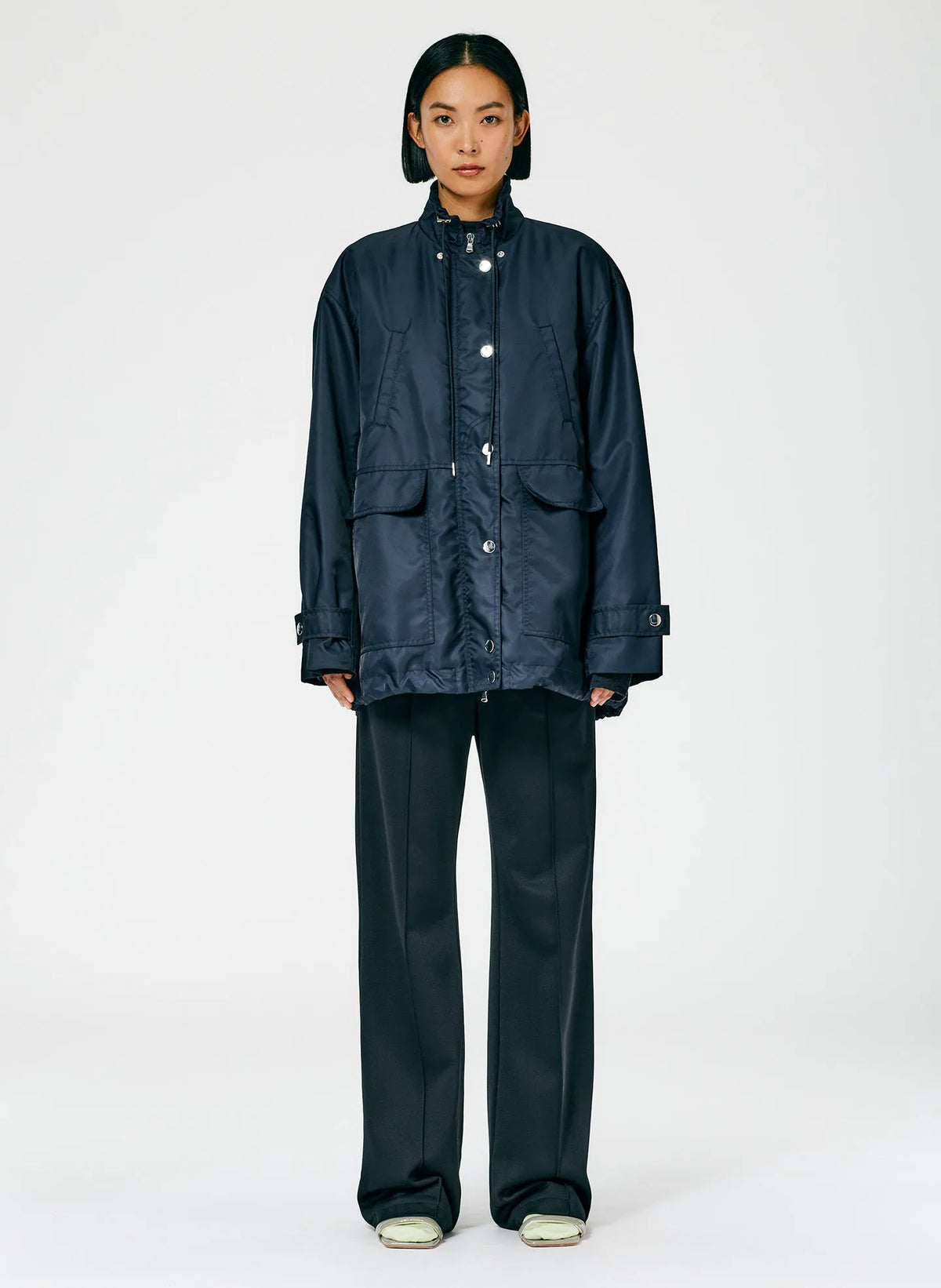 Eco Nylon Anorak with Removable Hood