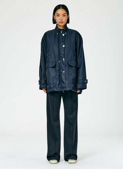Eco Nylon Anorak with Removable Hood