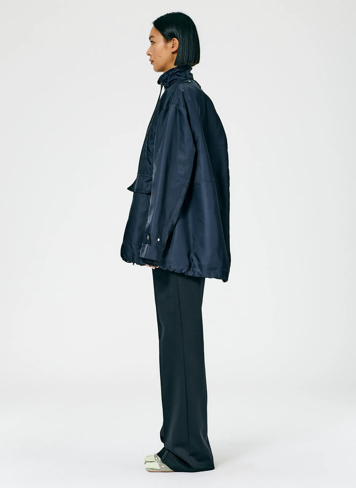 Eco Nylon Anorak with Removable Hood