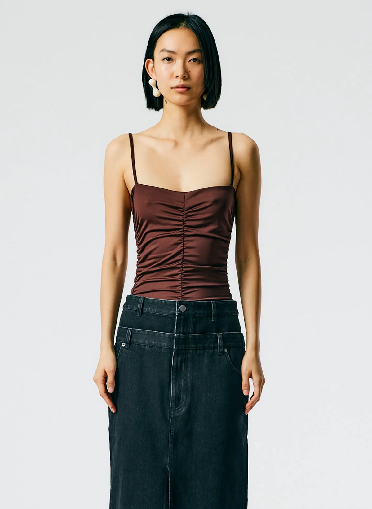 Stretch Shirred Bodysuit