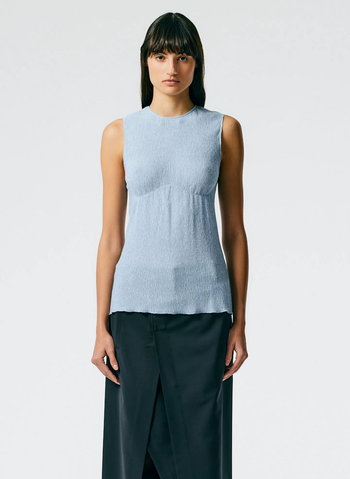 Sage Crinkle Lyocell Tank