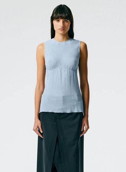 Sage Crinkle Lyocell Tank