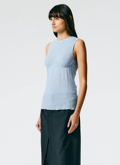 Sage Crinkle Lyocell Tank