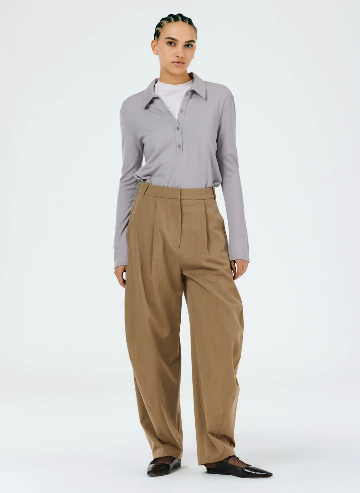 Refined Wool Tricotine Suiting Simon Trouser