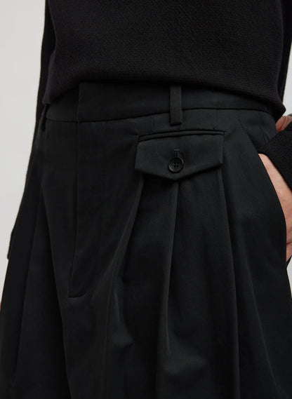 Bio Twill Triple Pleat Skirt