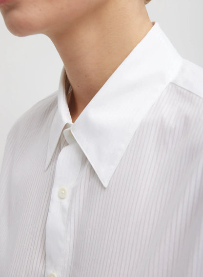 Gossamer Stripe Bishop Sleeve Shirt