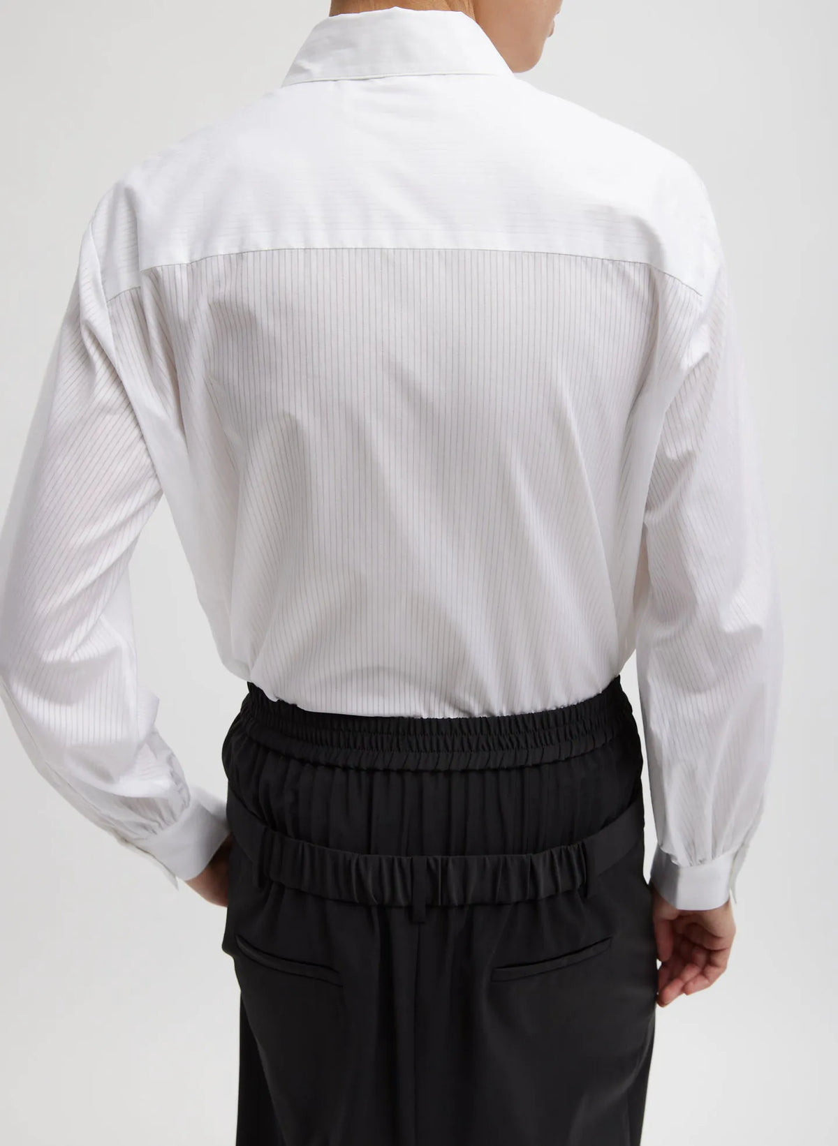Gossamer Stripe Bishop Sleeve Shirt
