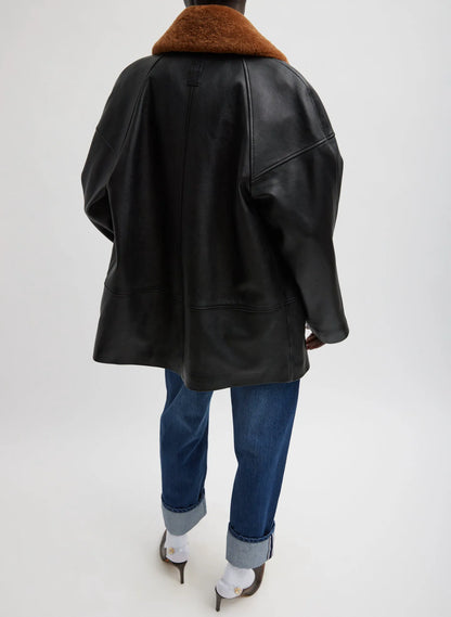 Leather Carcoat