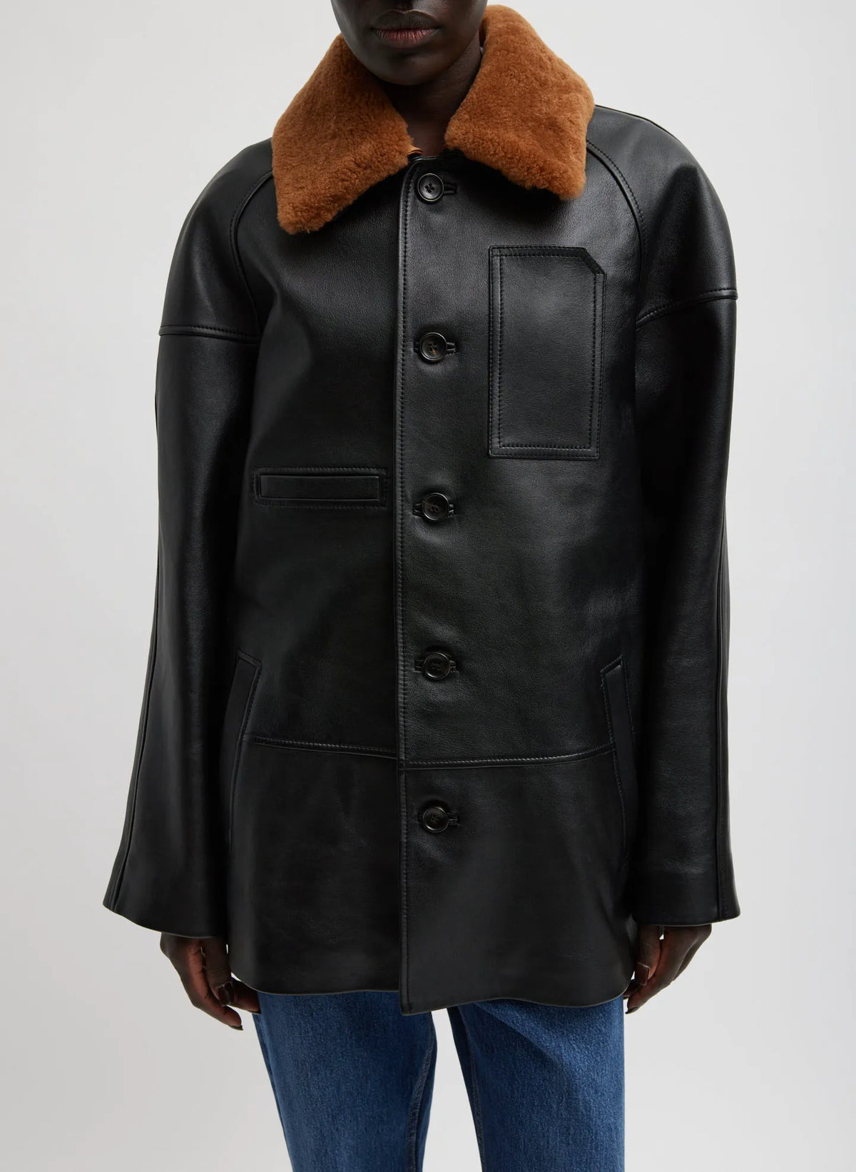 Leather Carcoat