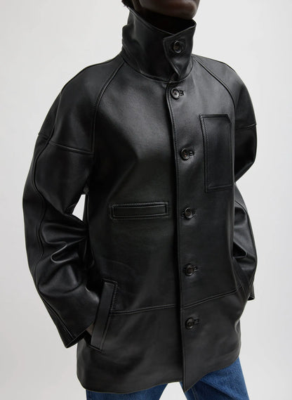 Leather Carcoat
