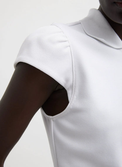 Luxe Pique Shrunken Polo Shirt