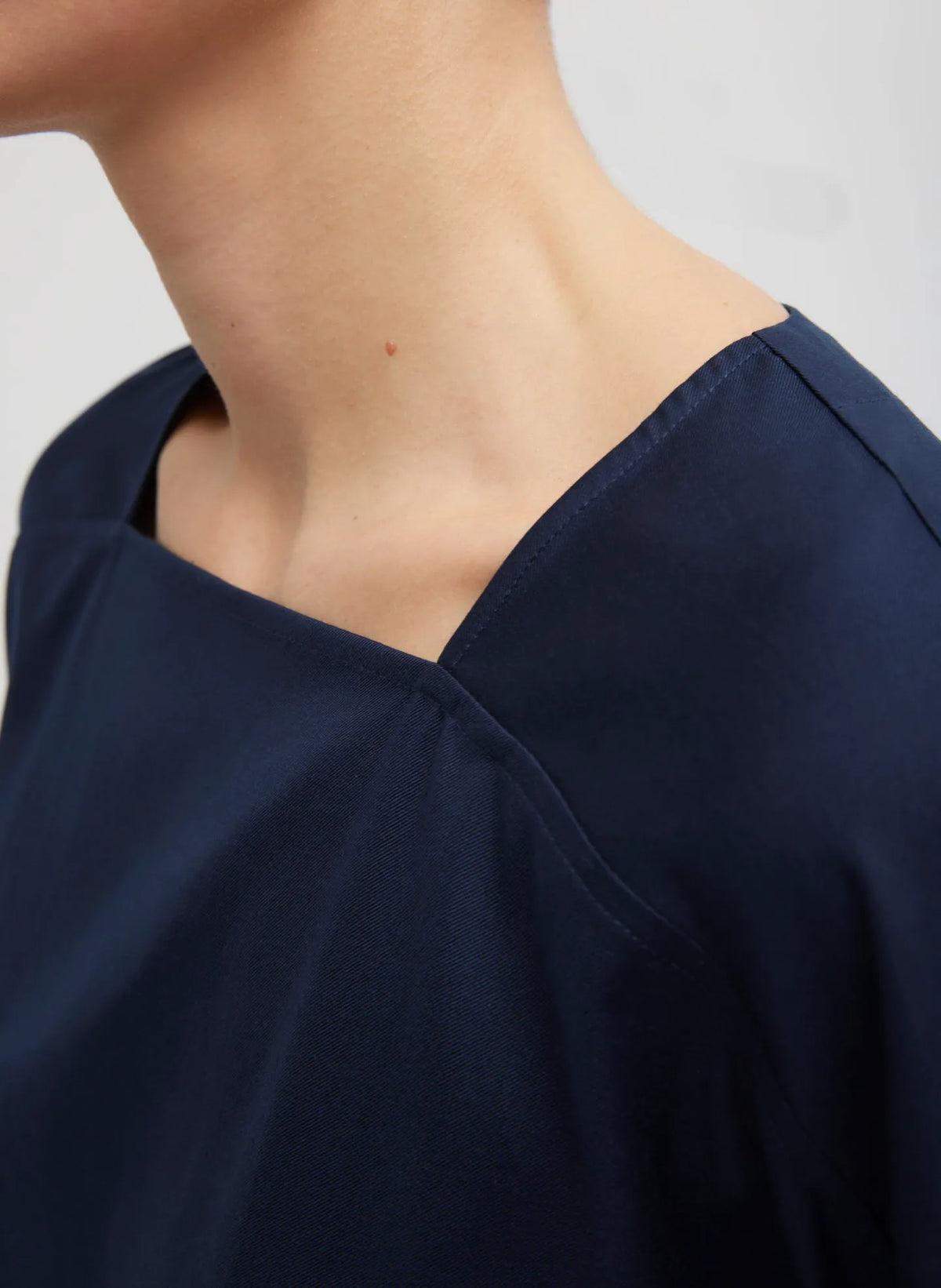 Lyocell Drape Squareneck Top