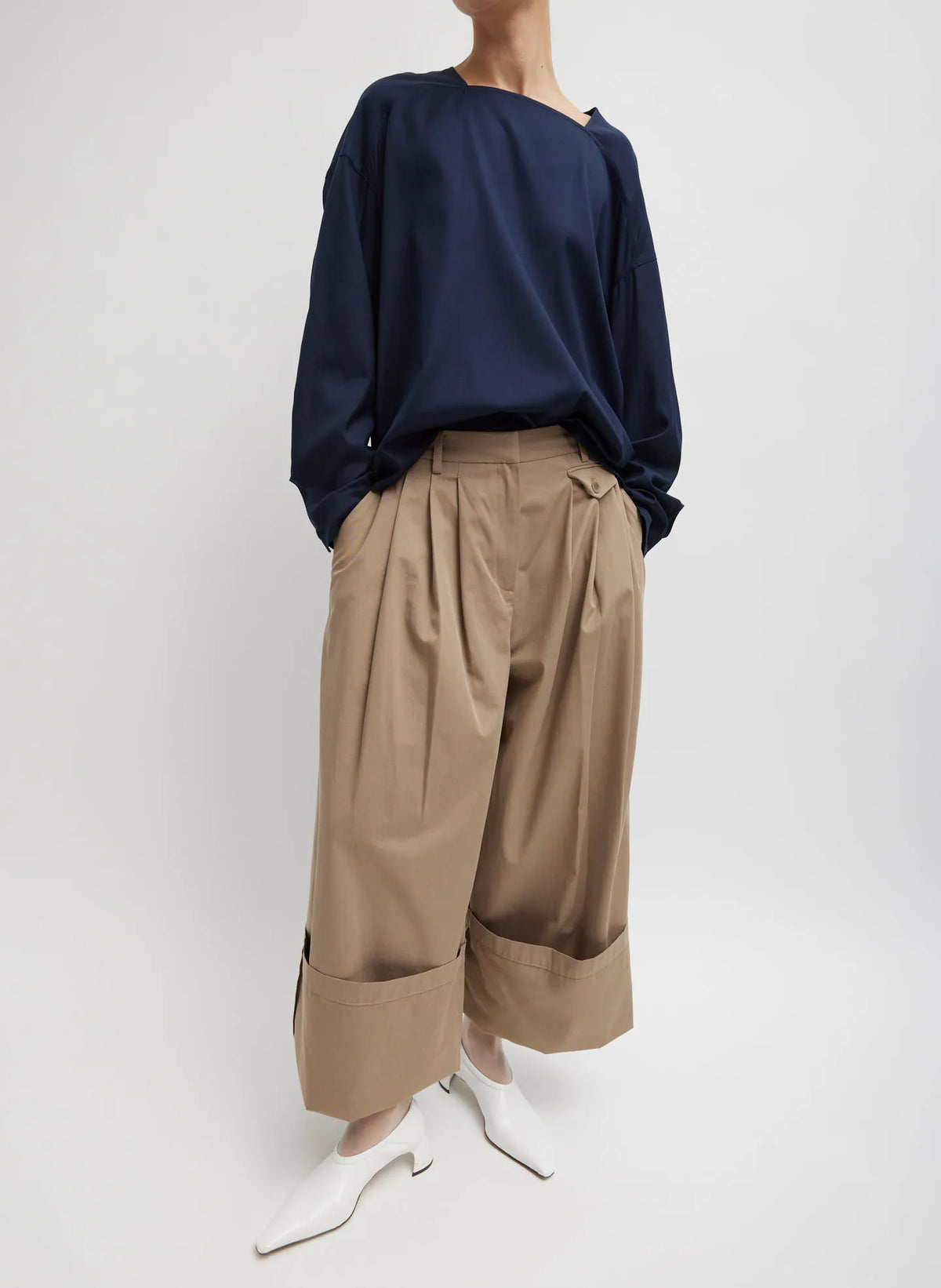 Lyocell Drape Squareneck Top