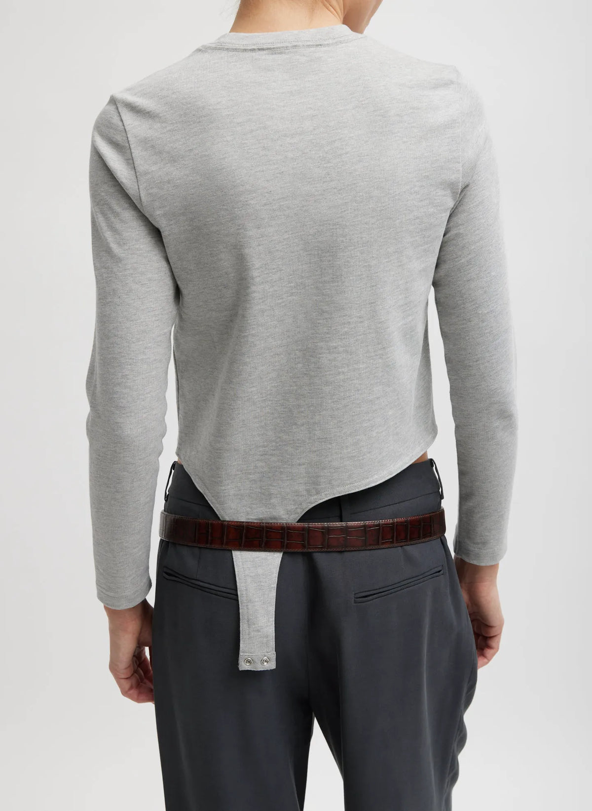 Perfect T-Shirt Shrunken Crewneck With Straps