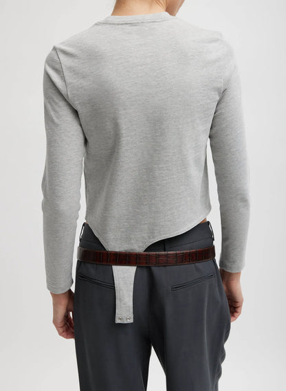 Perfect T-Shirt Shrunken Crewneck With Straps