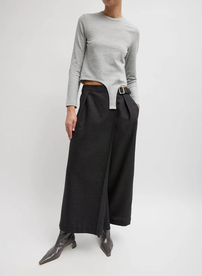 Perfect T-Shirt Shrunken Crewneck With Straps