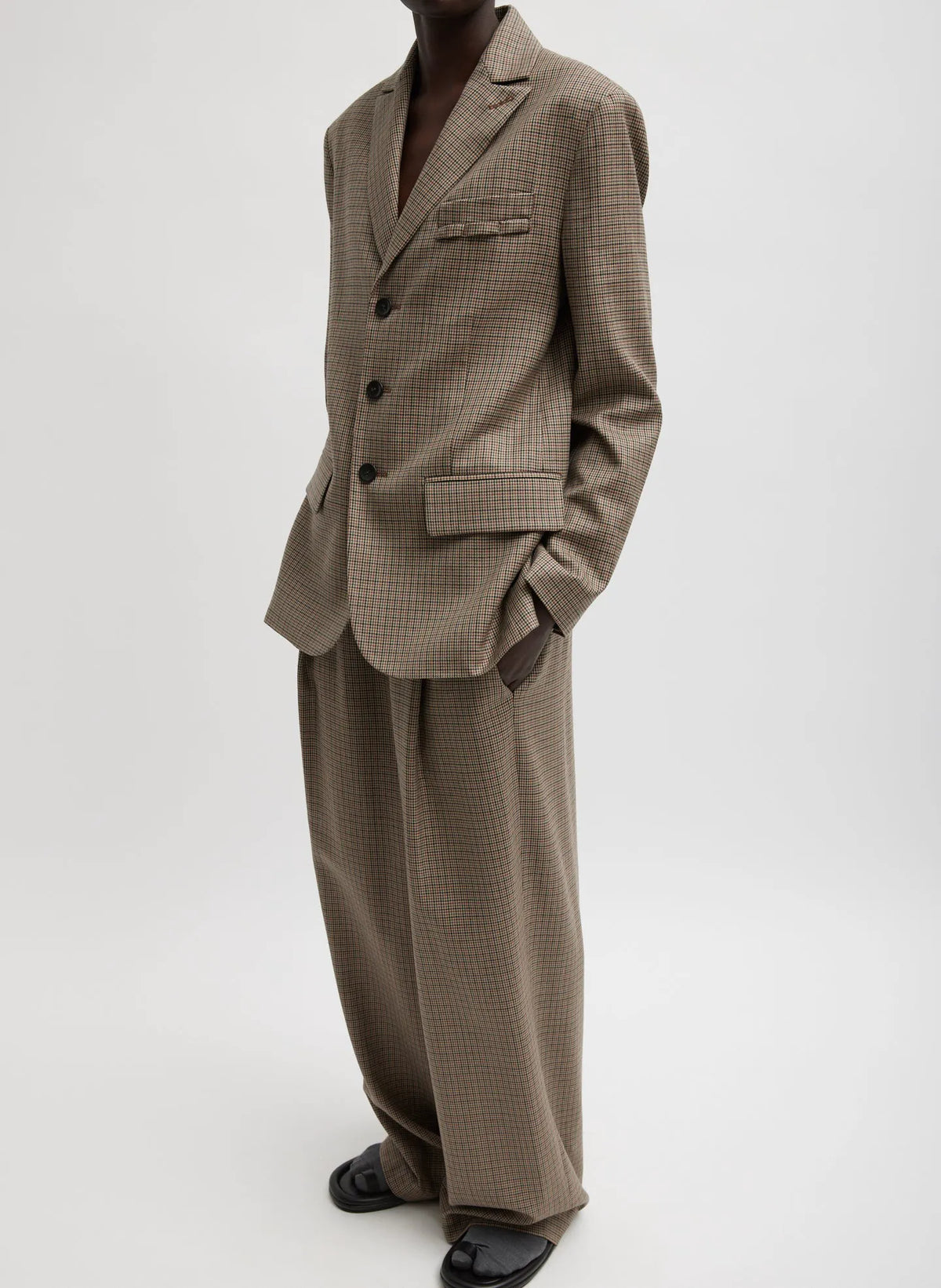 Thomas Menswear Check Marit Pullon Pant