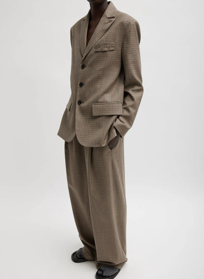 Thomas Menswear Check Marit Pullon Pant
