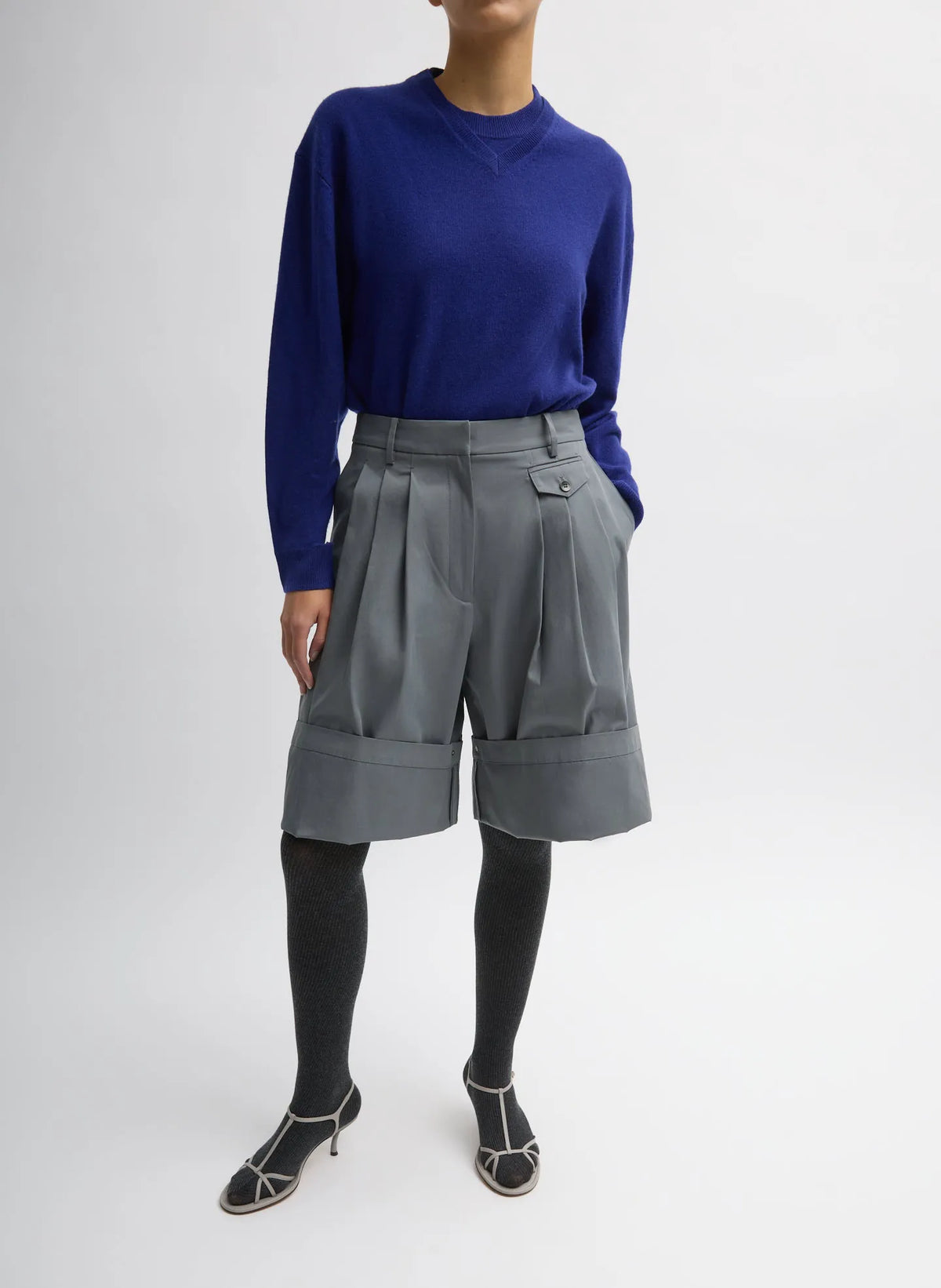 Bio Twill Triple Pleat Short
