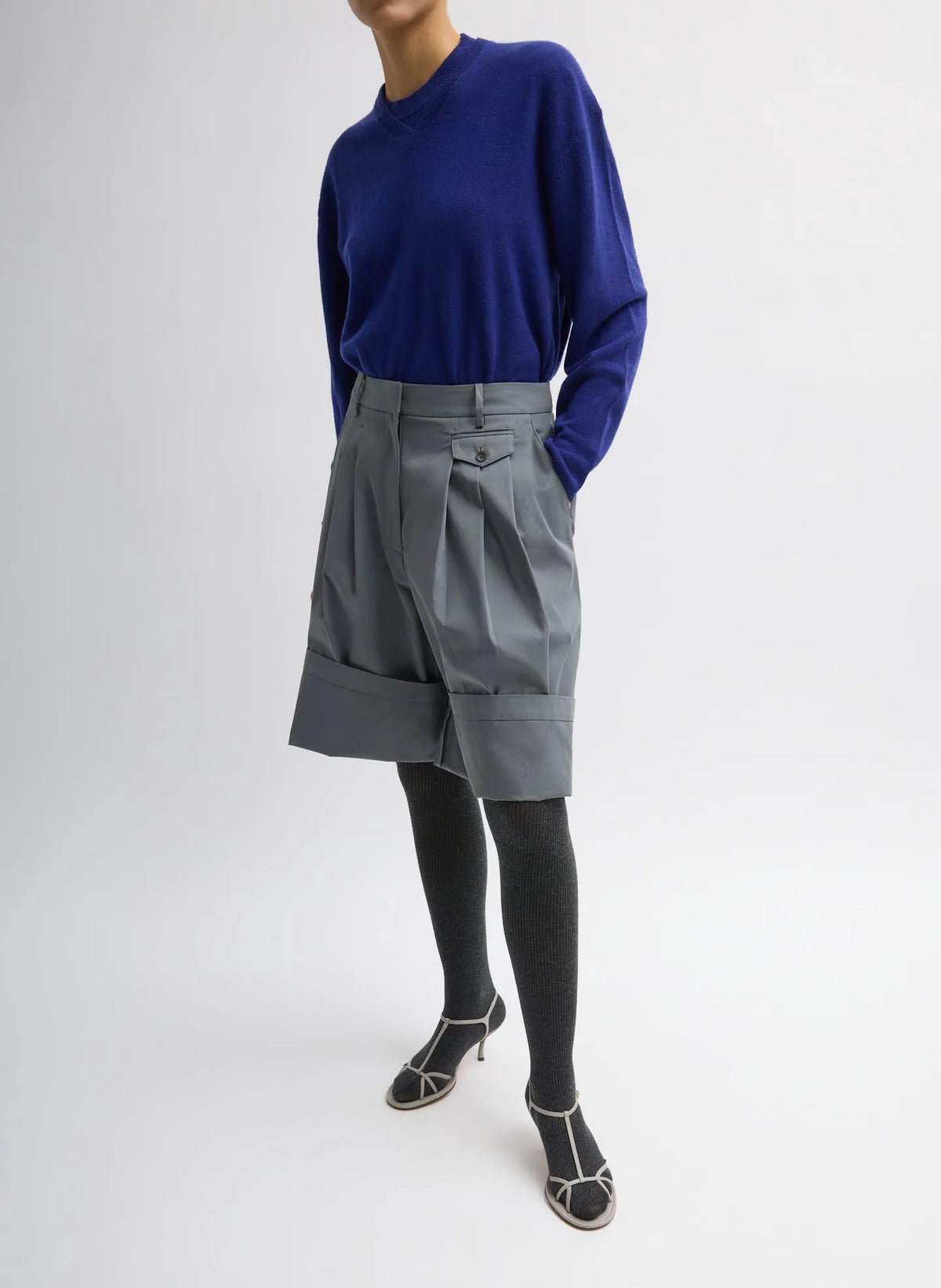 Bio Twill Triple Pleat Short