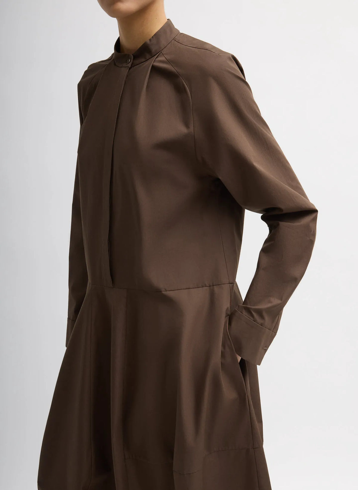 Compact Eco Poplin Balloon Dress