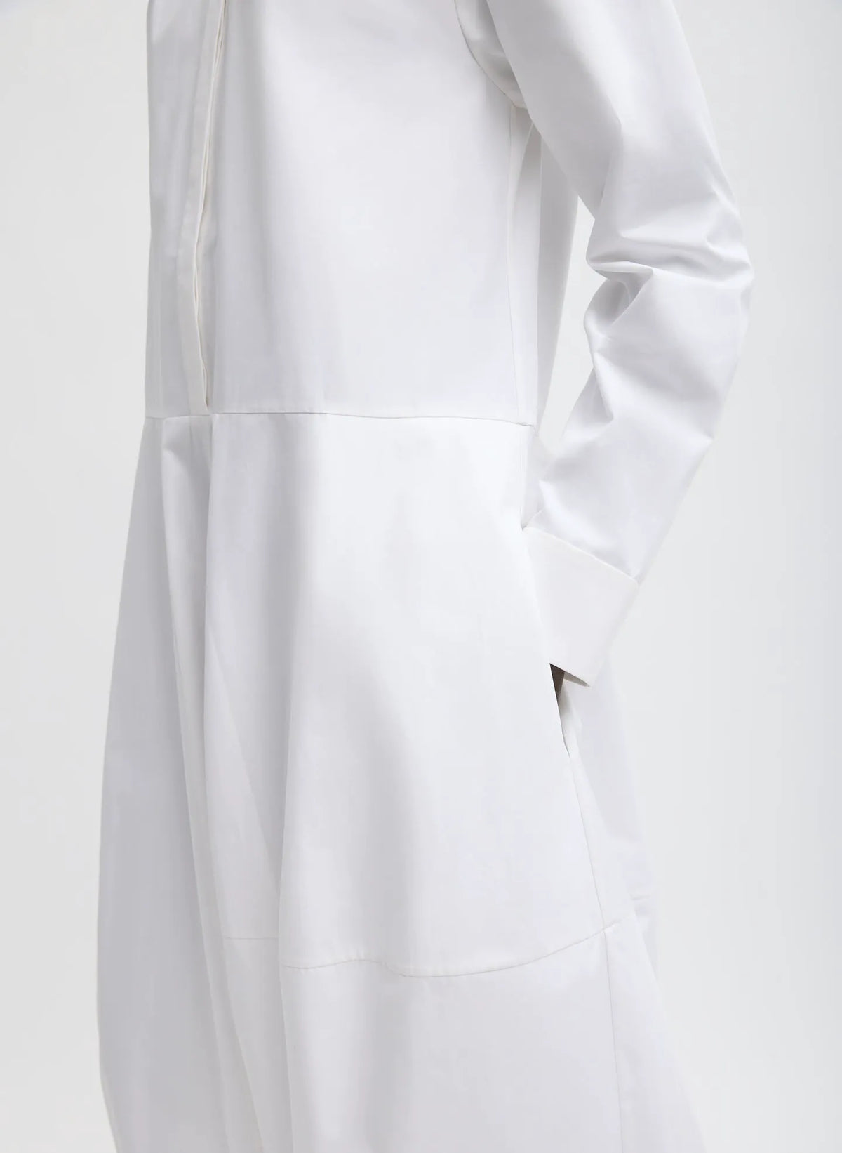 Compact Eco Poplin Balloon Dress