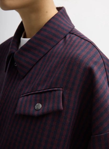 Jules Wool Gingham Bomber Jacket