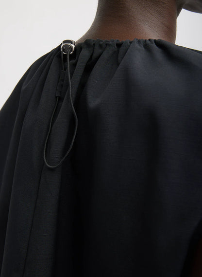 Lotte Nylon Shirred Neck Top