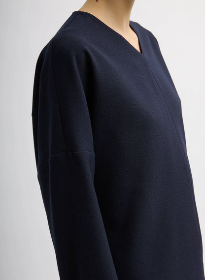 Mica Crepe V-Neck Top