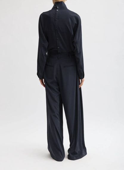 Relaxed Suiting Triple Pleat Pant