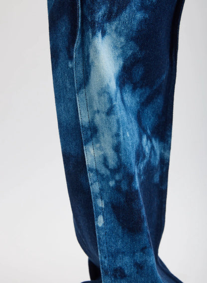 Tie Dye Denim Tuck Jean