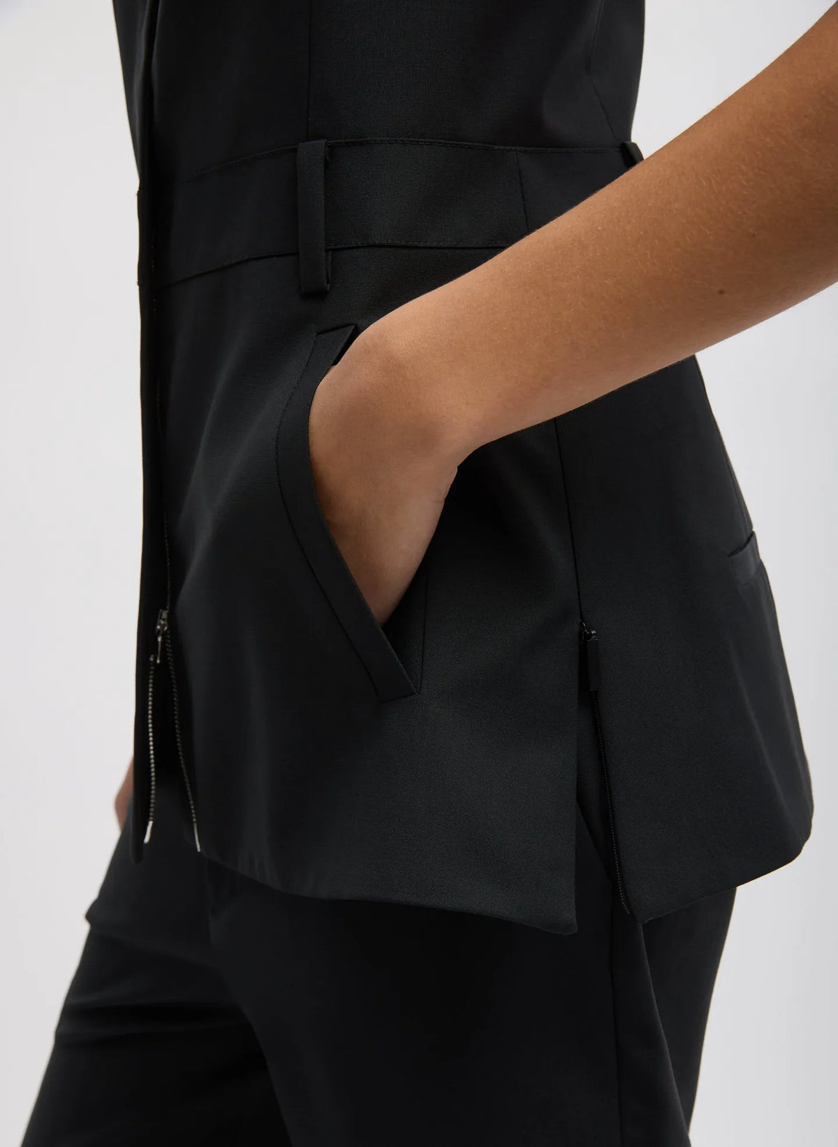 Recycled Tropical Wool Overall Top