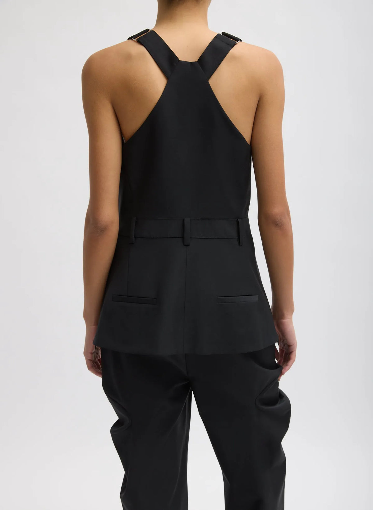 Recycled Tropical Wool Overall Top