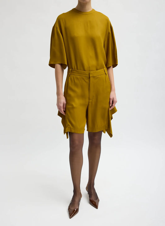 Eco Acetate Viscose Side Drape Short