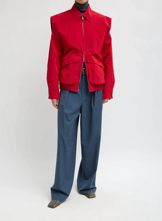Fall Nylon Snap Bomber