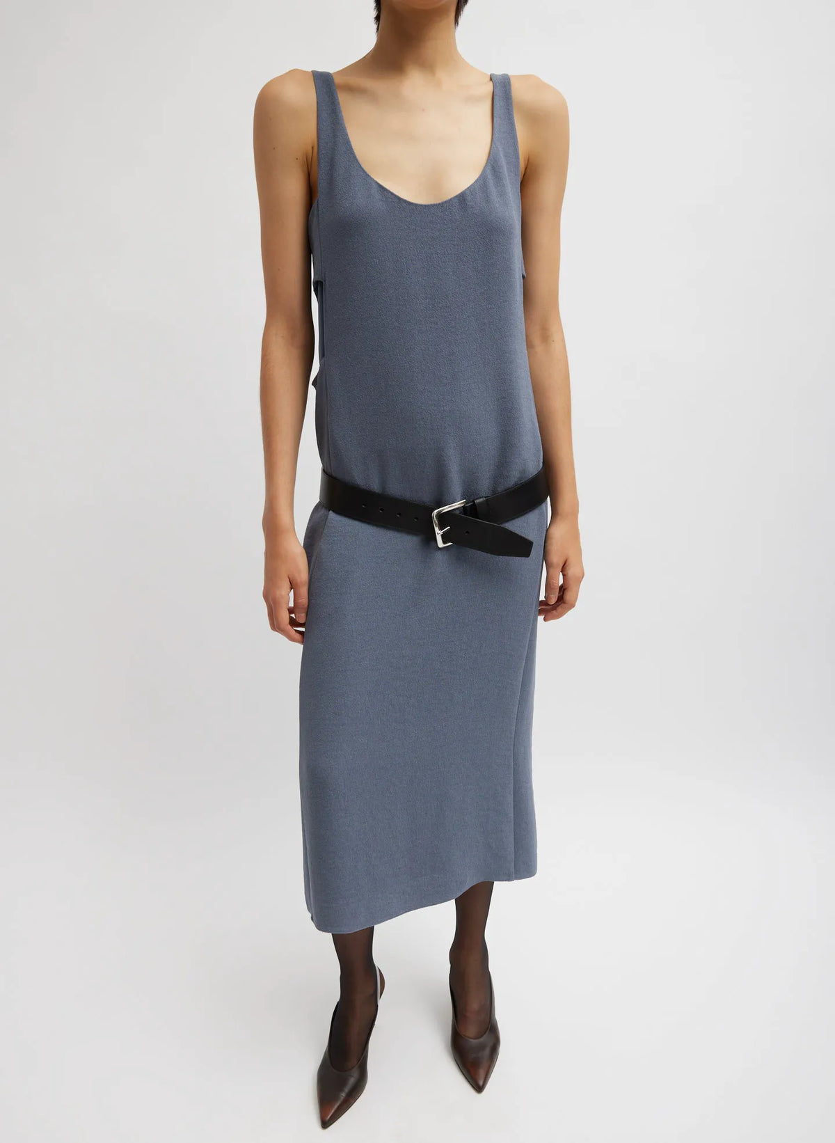 Pebble Sable Paneled Tank Dress