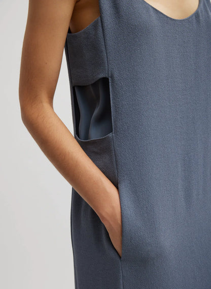 Pebble Sable Paneled Tank Dress