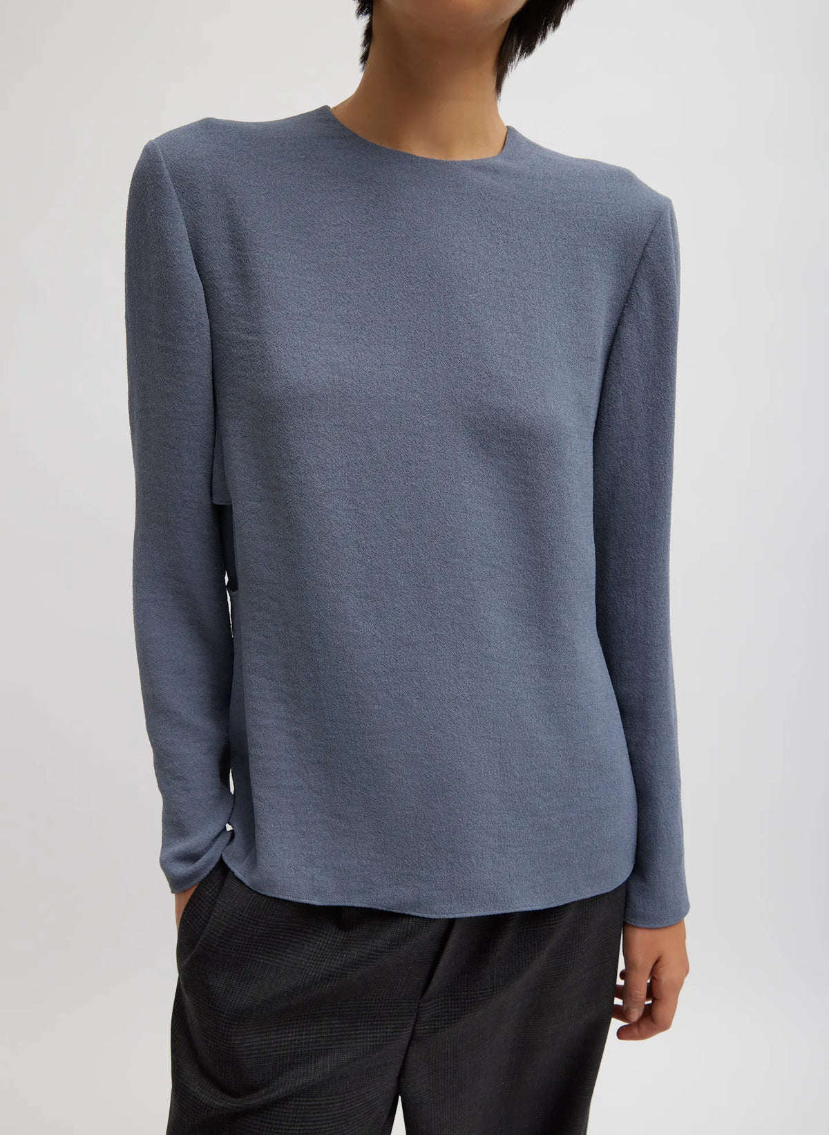 Pebble Sable Paneled Long Sleeve Top