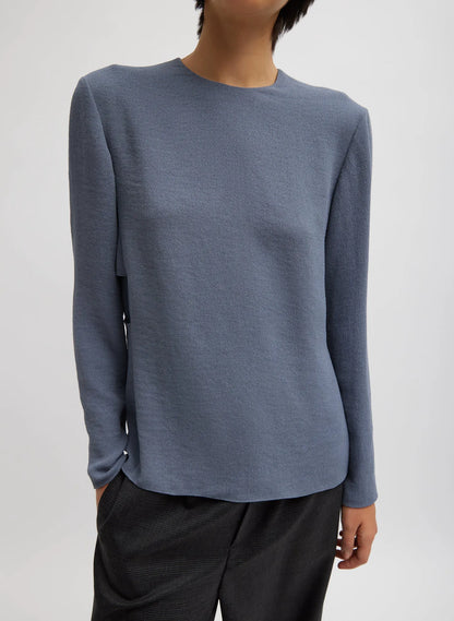 Pebble Sable Paneled Long Sleeve Top