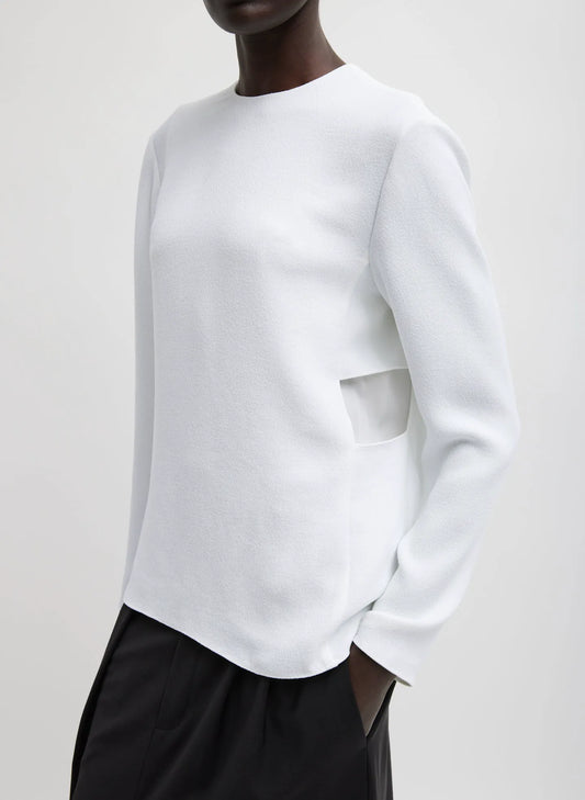 Pebble Sable Paneled Long Sleeve Top