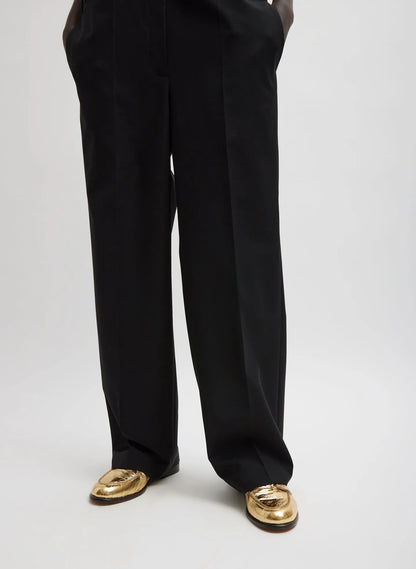 Recycled Tropical Wool Tuxedo Jumpsuit