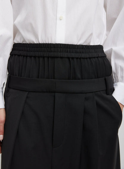 Recycled Tropical Wool Boxer Skirt