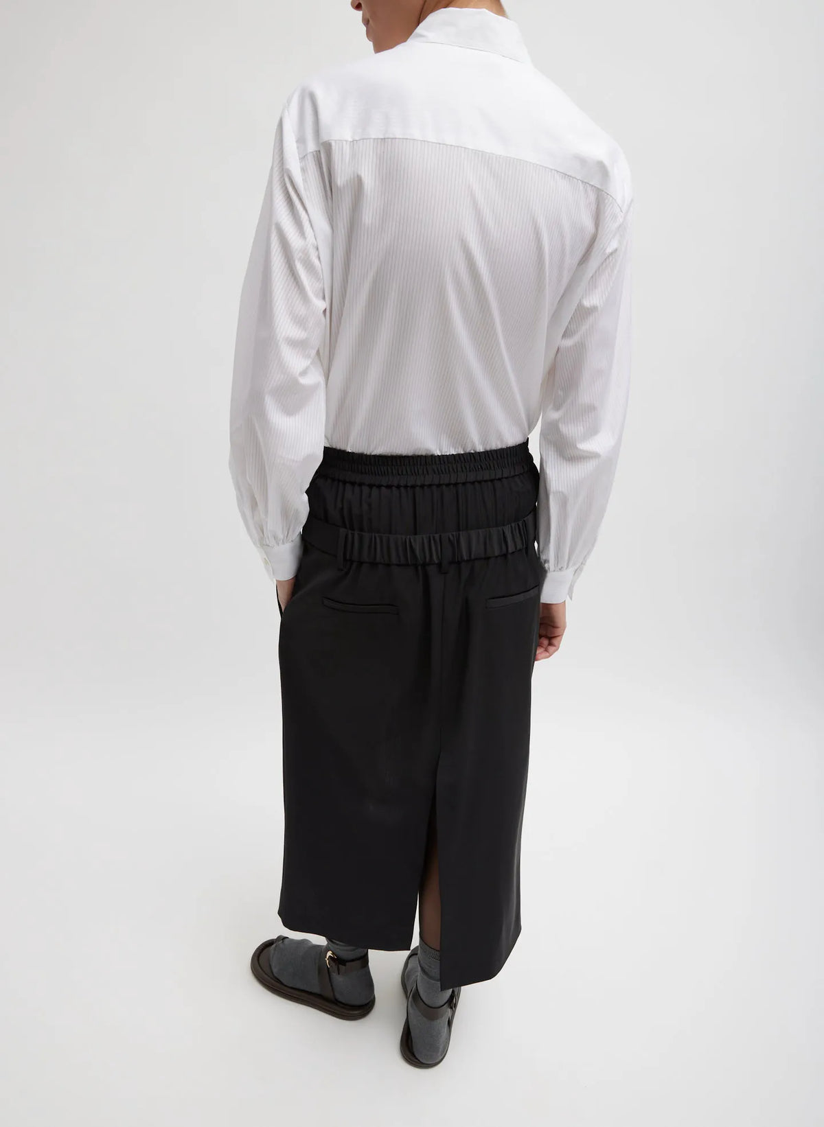 Recycled Tropical Wool Boxer Skirt