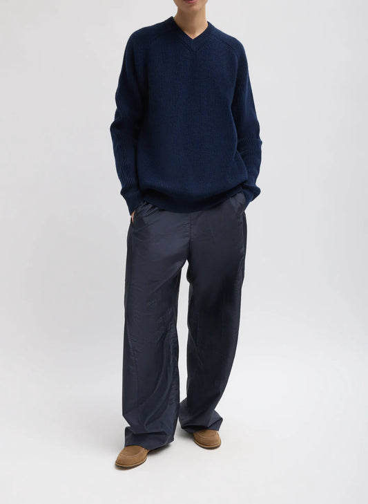 Cardigan Stitch V-Neck Easy Pullover